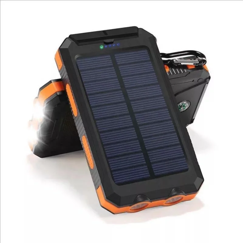 
2019 Best Seller Solar Power Bank Dual USB Powerbank 10000mAh Waterproof Solar Battery Charger 