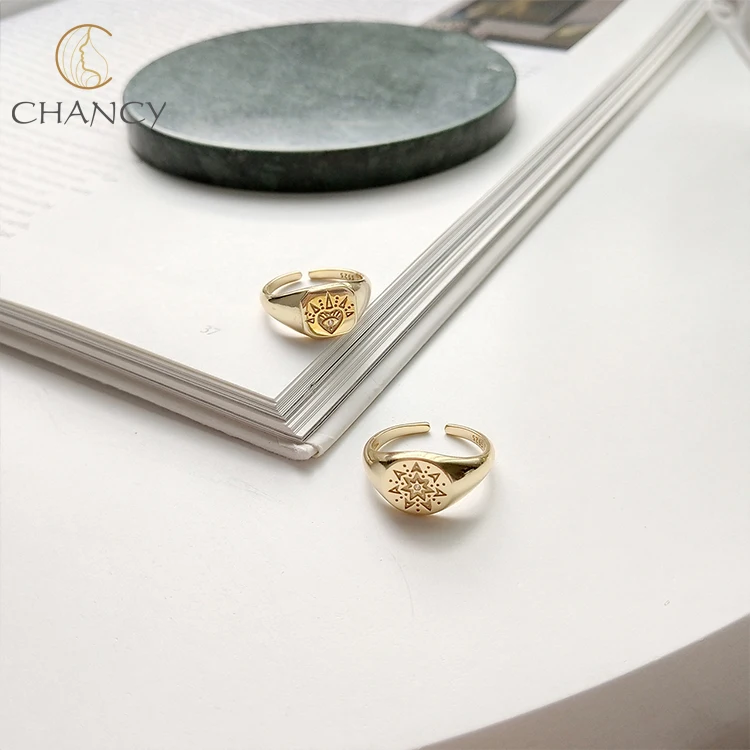 

New design 925 sterling silver ring gold plating finger rings
