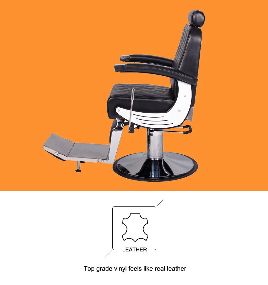 Quality Baron Salon Barber Chair With Heavy Duty Pump For Sale Factory