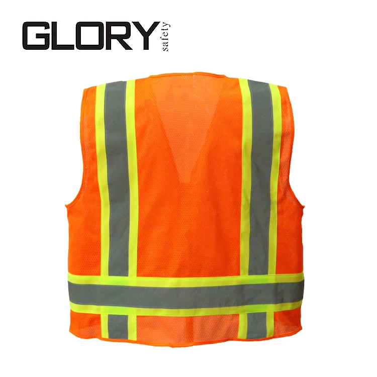 Construction Safety Vest Class 2 Level 2 safety Construction Vest With