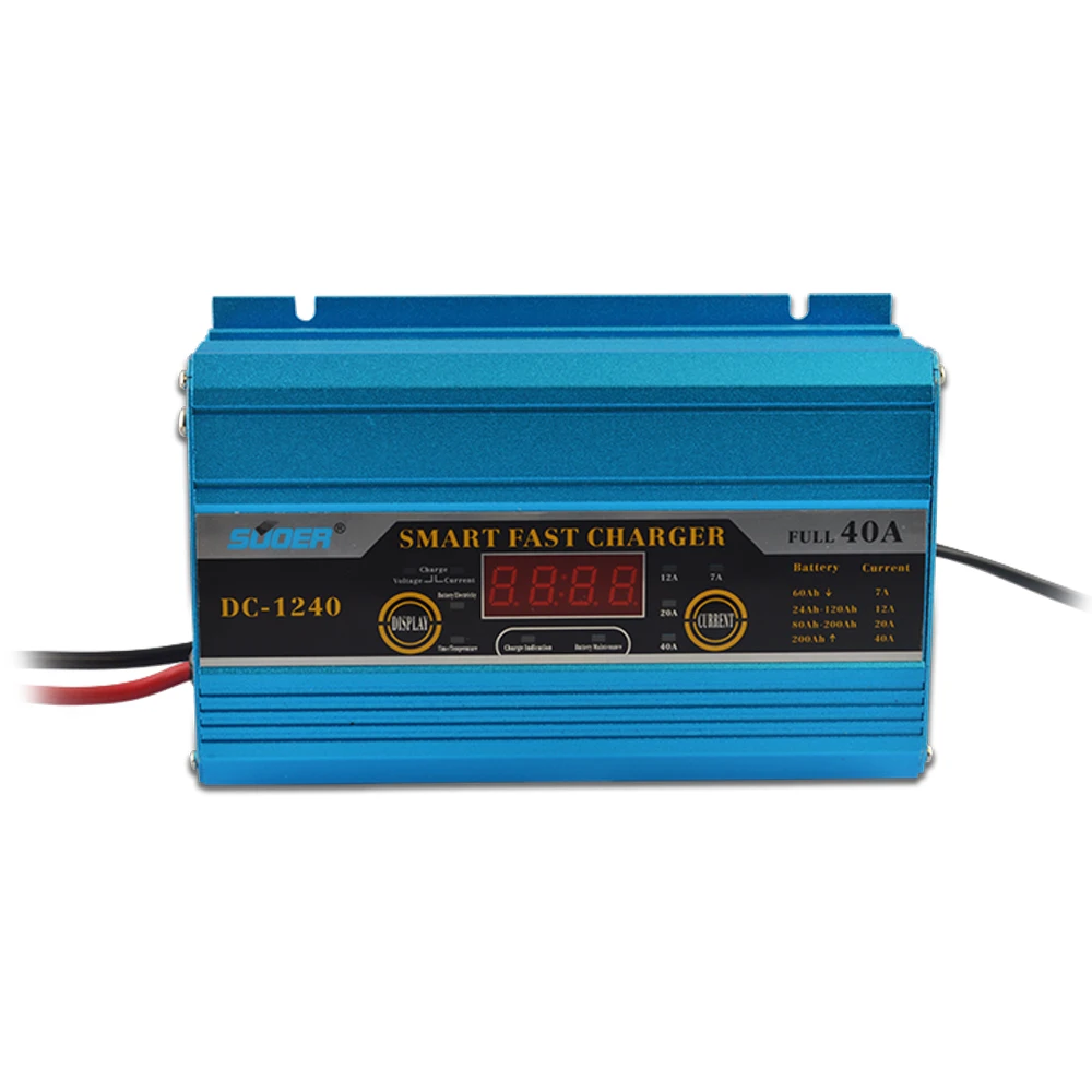 

Suoer Factory price 12V 40A car battery charge with digital display