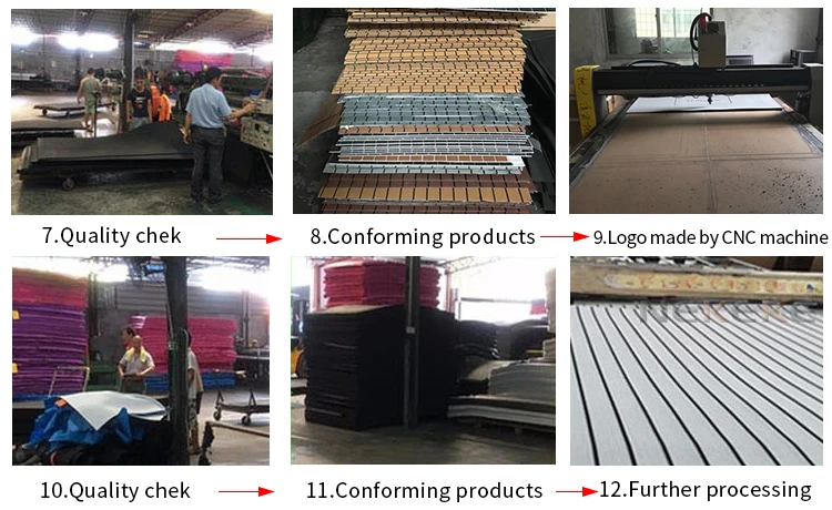 New Fashion customized Boat Decking Sheet Non-Skid EVA Foam Self-Adhesive Yacht Decking Pad