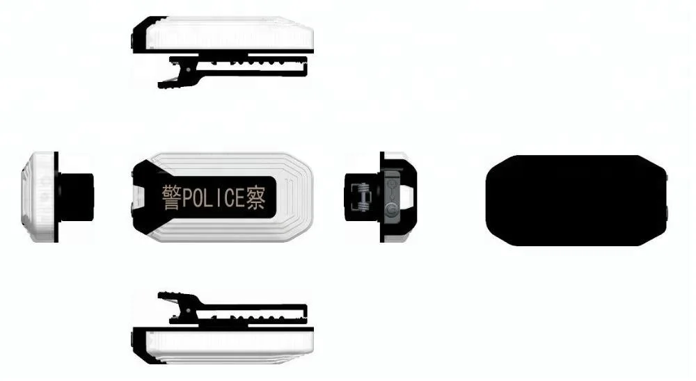 
LED Mini Police shoulder warning light for security Blue and Red Flash 