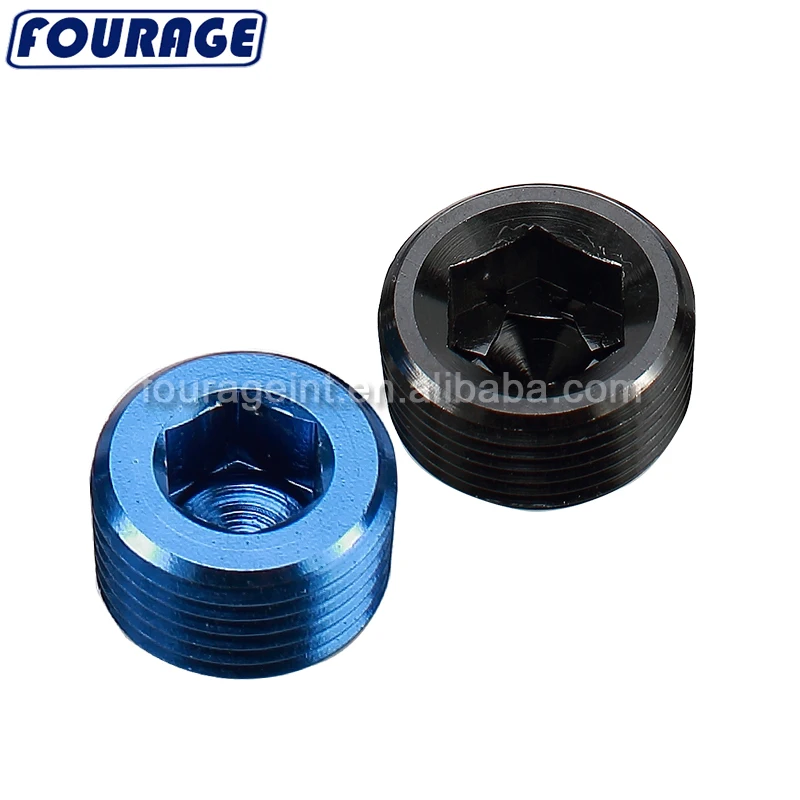 UNIVERSAL 1//2/" NPT THREAD ALUMINUM ALLEN HEAD SOCKET PIPE PLUG FITTING BLUE