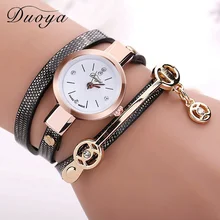 77 Fashion New Arrive Summer Style PU Leather Bracelet Watches Wristwatch Women Dress Watches Relogios Femininos Watch XR1297
