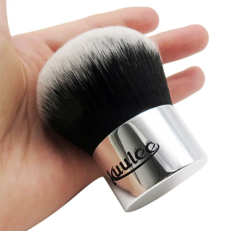 

New Style Black silver Make Up Loose Powder Big Kabuki Brushes