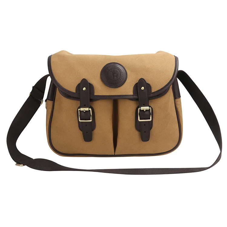 

canvas and leather tackle fly fishing bag waterproof
