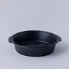 Round Ceramic Bakeware With Matte Metallic Glaze