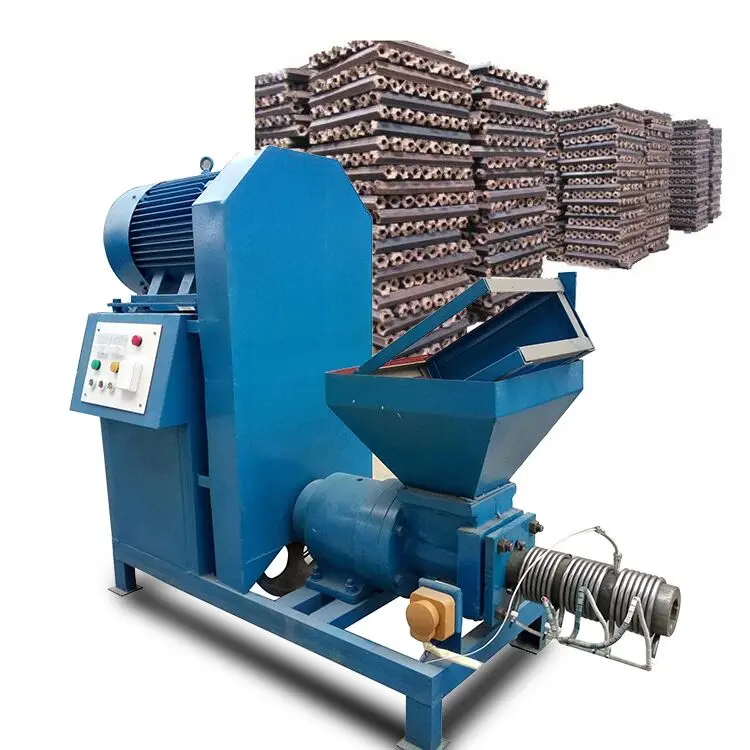 
paper sawdust manure leaves coconut jute sticks sawdust briquette charcoal making machine in kenya 