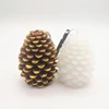 Wholesale Custom Pillar Mould Pine Cone Parraffin Wax Christmas Scented Candle