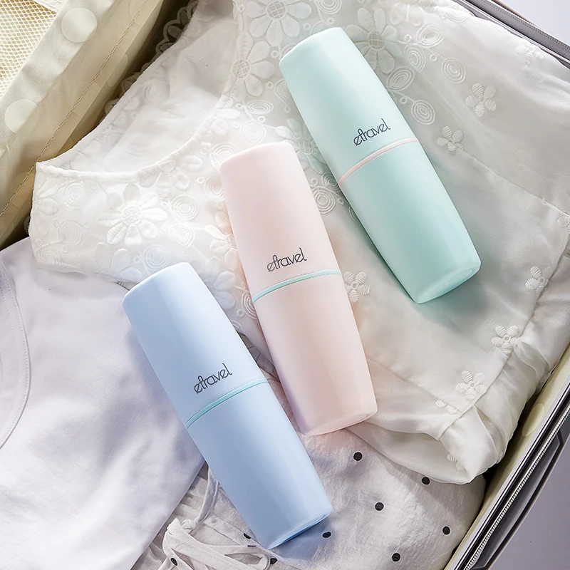 

OEM China Products Supply Luxury plastic toothbrush shampoo holder travel set, Pink green blue grey