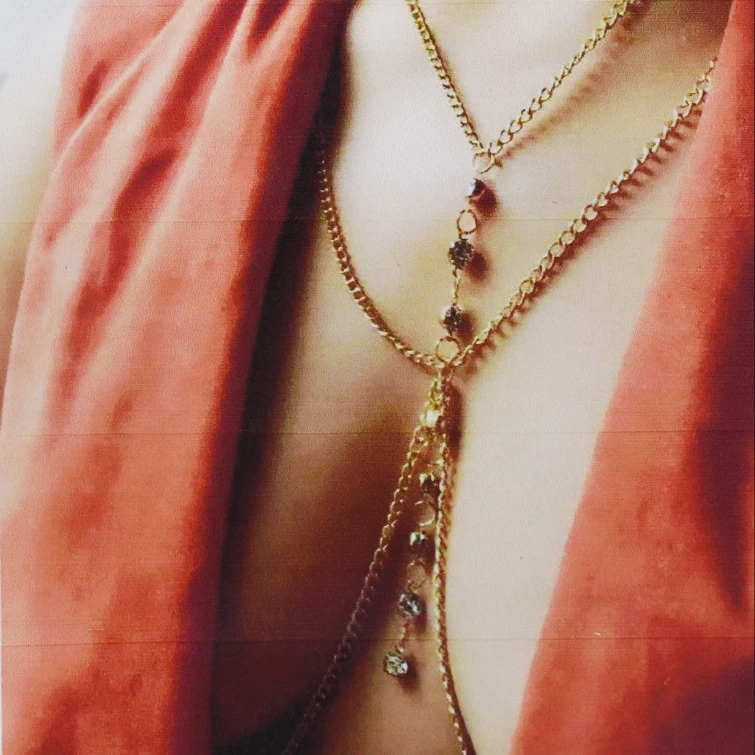 

different style gold plated thin rhinestone body chain necklace bra chain sexy body chain