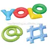 Inflatable YOLO ! + Hashtag + @ Sign Swimming Pool Fun Raft Floats Pack inflatable letter fonts swimming float for adults