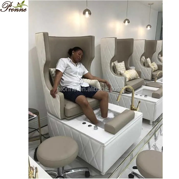 

2019 new comfortable wood base dolphin pedicure chair with sink, Optional