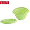 Food Grade Easy Clean Large Size Silicone Collapsible Colander