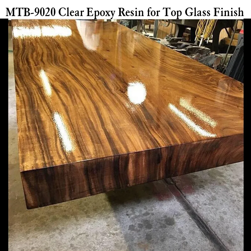 Wood Table Topcoat Glass Finish Epoxy Resin And Hardner 