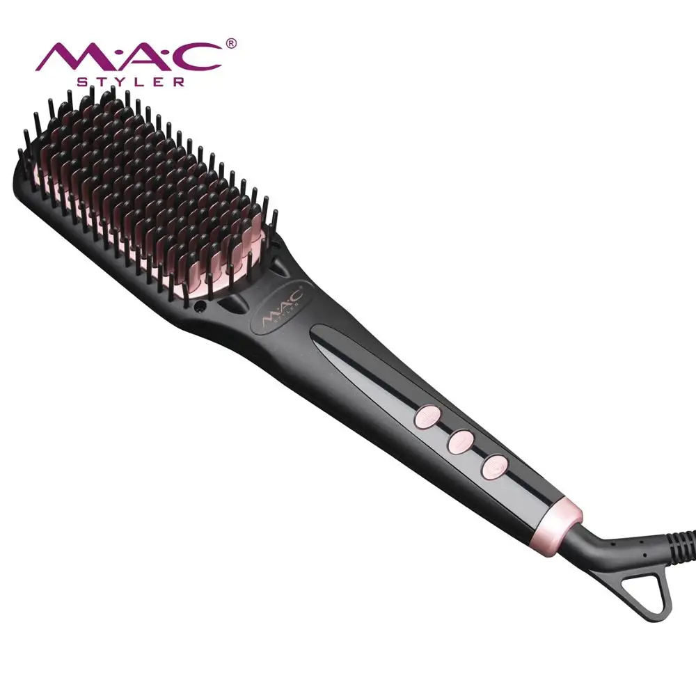 

All Good Material High Quality Hair Straightener Comb Brush, Black