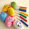 Wholesale Funny Easter egg children diy handmade painted egg set toy