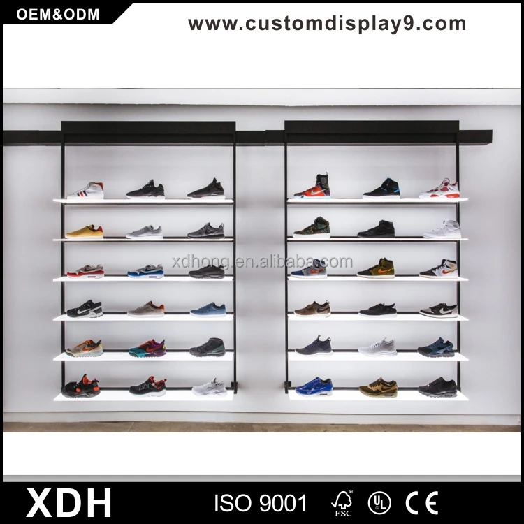 Modern Wood Shoe Display Cabinet Sports Interior Design Modern Wood Shoe Display Cabinet Sports Interior Design Product On