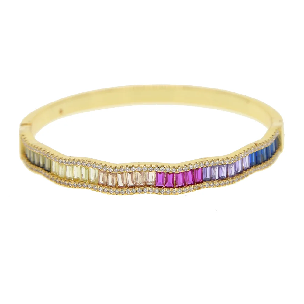 

2021 new fashion Rainbow Bracelet lady CZ Bracelet