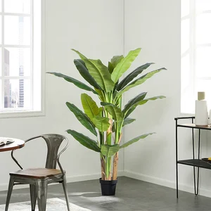 Image of 170 cm artificial banana tree artificial green indoor decorative bonsai tree for sale