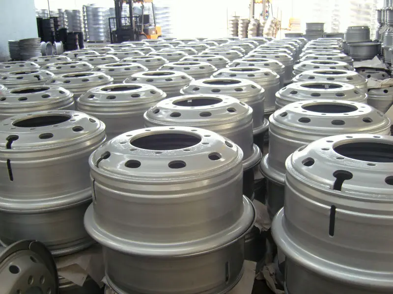 tube steel wheel rims 8.524 for tyre 12.0024 with factory direct