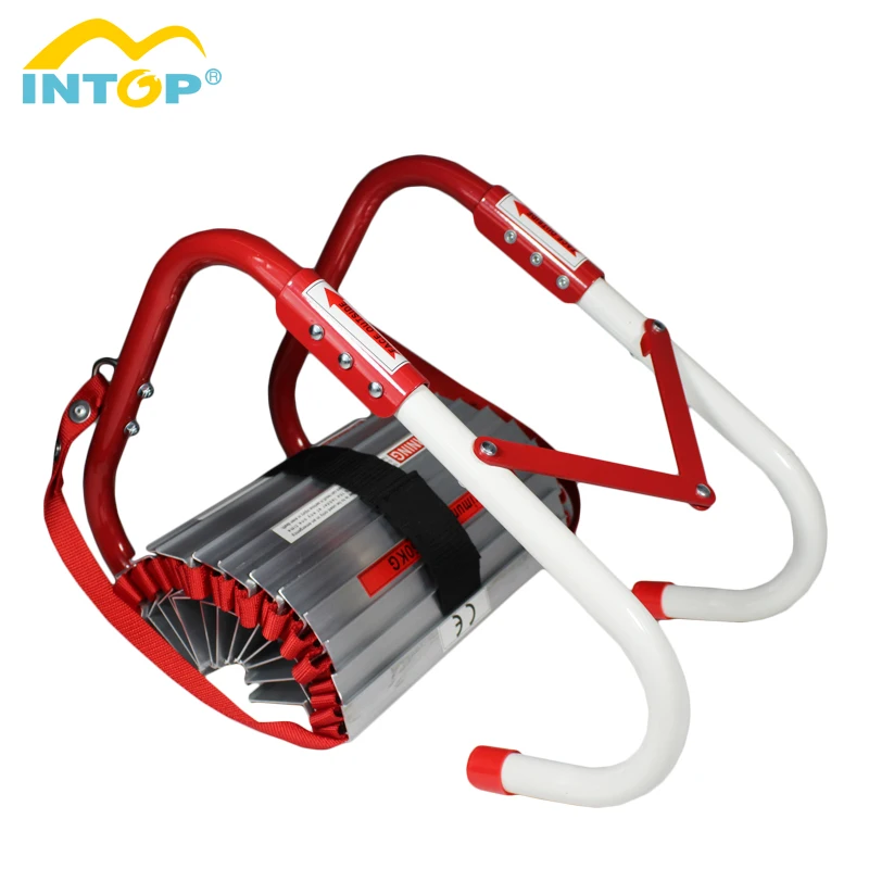 good quality aluminum folding fire escape rope ladder for rescue