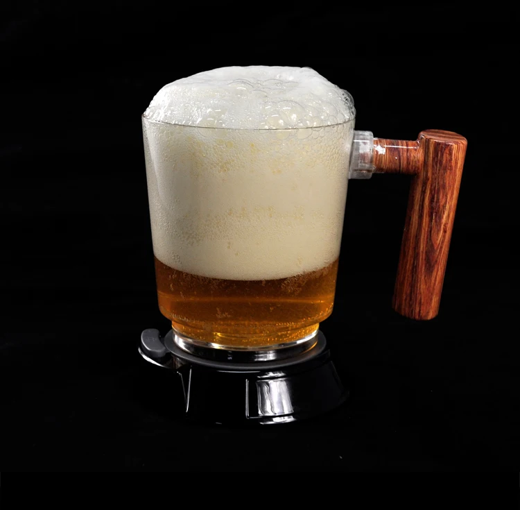 Portable Ultrasonic Bottoms Up Beer Dispenser With Beer Cup For Home