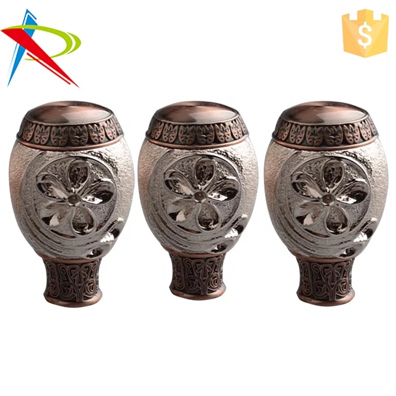 New Design African Curtain Pole Finials Butterfly Flower