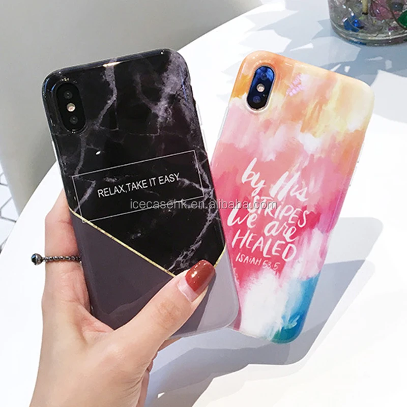 Free Sample Phone Case TPU IMD Marble Cover for iPhone X 10 7 6 Plus Cell Accessories Mobile Shell for Apple iPhone 8 Case