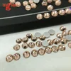 Hot sale light peach non hot fix 4mm beads rhinestone flat back crystal