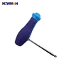 Custom 90 degree right angle bulk hexagonal retractable easy driver 2 in 1 two ways t handle screwdriver