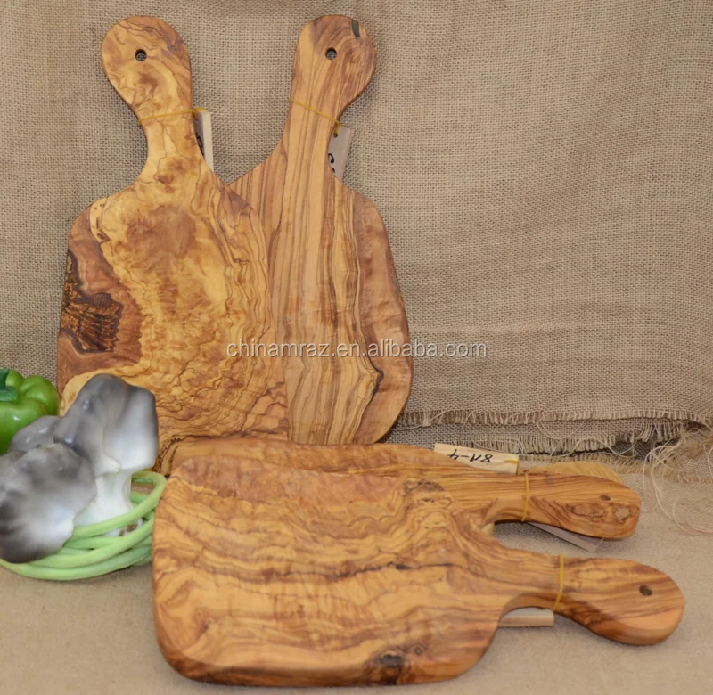 

2021 factory wholesale MRAZ 30cm Italian Olive Wood real wood cutting board, Natural