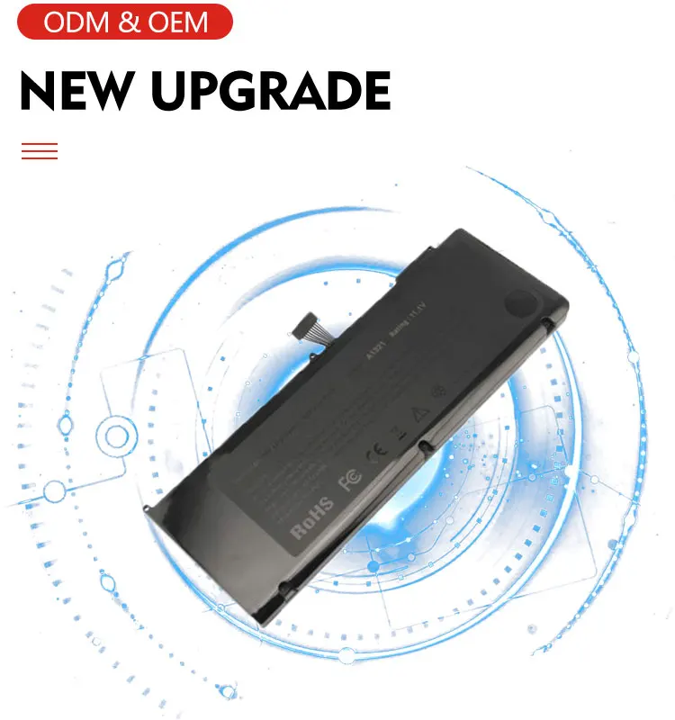Manufacturer A1286 Mid A1321 Digital Rechargeable Laptop Batteries for Macbook Pro 15.4''