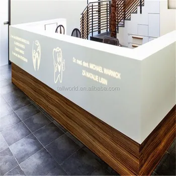 Retail Store Front Desk Counter Modern Reception Desks With Led