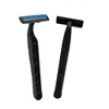China manufacturer plastic handle 2 disposable razor twin blade shaving stick