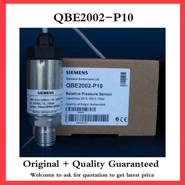 Siemens QBE2002-P10 0-10V sensor de presión 
