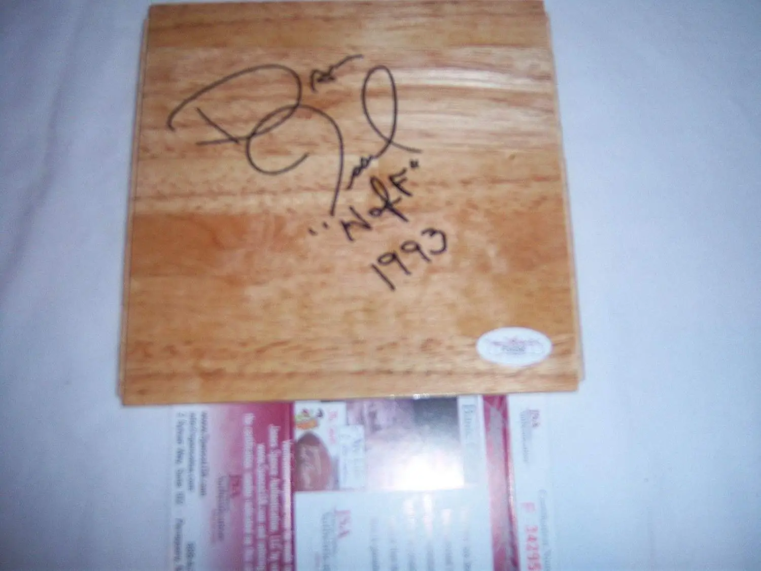 Dan Issel Kentucky Wildcats,denver Nuggets,hof coa Signed Floorboard - JSA Certified - Autographed College Floorboards