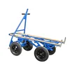 Hand push trolley with four wheels hand truck for transportation