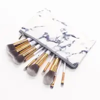 

Custom Logo 10pcs White Marble Makeup Brush Set