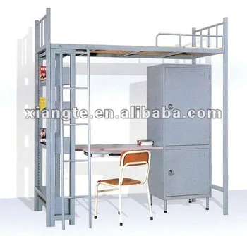 Perfect Design Cheap School Metal Bunk Beds With Desk And Wardrobe