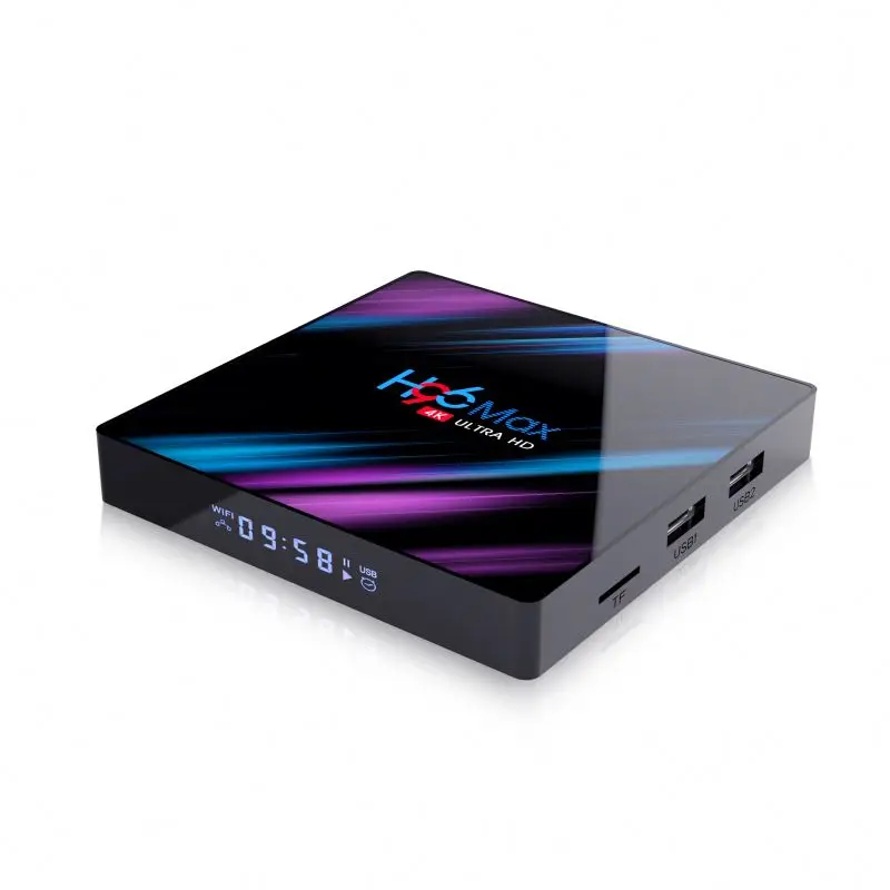 
Newest Original H96 Max 2GB 16GB/32GB Smart TV BOX Android 9.0 Rk3318 KD 17.3 5G Wifi 4K BT Media Player Set Top Box X96 