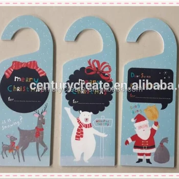 Custom Wooden Hotel Door Listing Hanger Cartoon Pattern Crafts