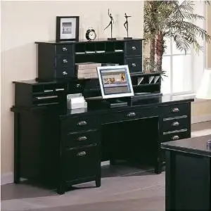 Buy Martin Furniture Tribeca Loft Double Pedestal Computer Desk