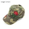 Custom outdoor sport unisex baseball cap camouflage 3d embroidery hats