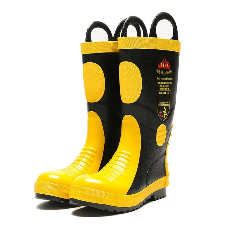 

Fire Resistant Safety Boots,CE Certificate Fireproof Shoes, Fire Fighting Fireman Firefighter Boots