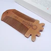 new fashion design double teeth lice wooden comb fish shaped