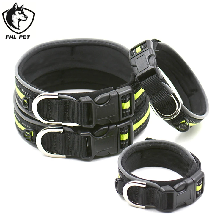 

Hot Selling Low Price Custom Dog Training Collar Diving Material Waterproof Reflective Dog Collar, Black;customize colors