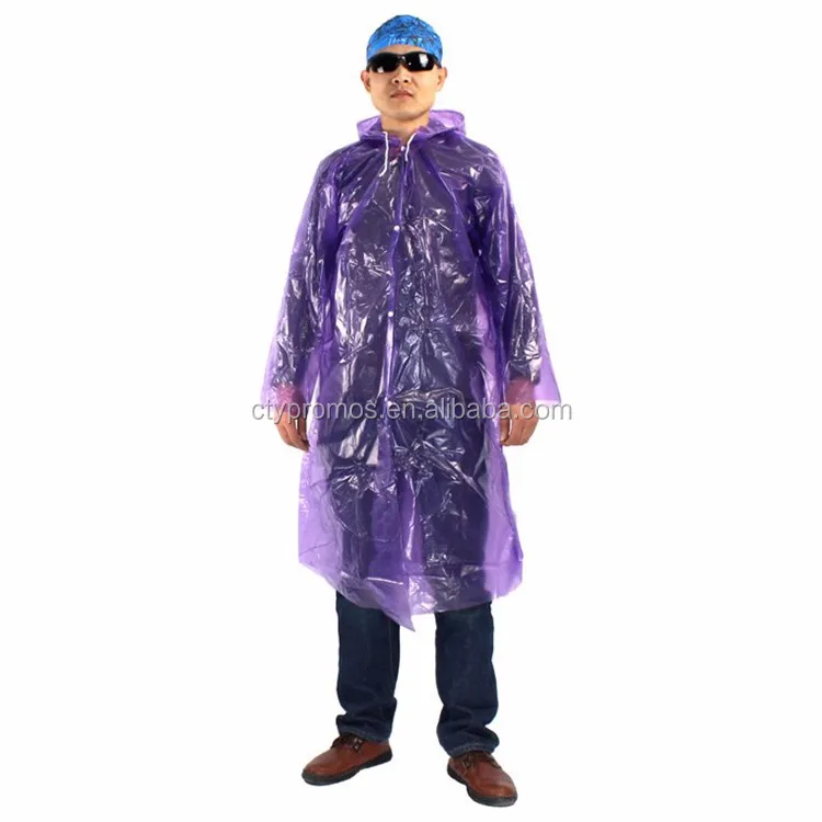 Soppell 20-Piece Disposable Raincoat Waterproof Breathable for Men and Women Rain Poncho Dustproof and Saliva-Resistant 