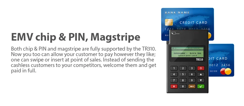 EMV PCI BT smart credit card swipe machine - ANKUX.COM